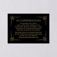 Vintage Hollywood Wedding Enclosure Cards Licorice Signature Standard