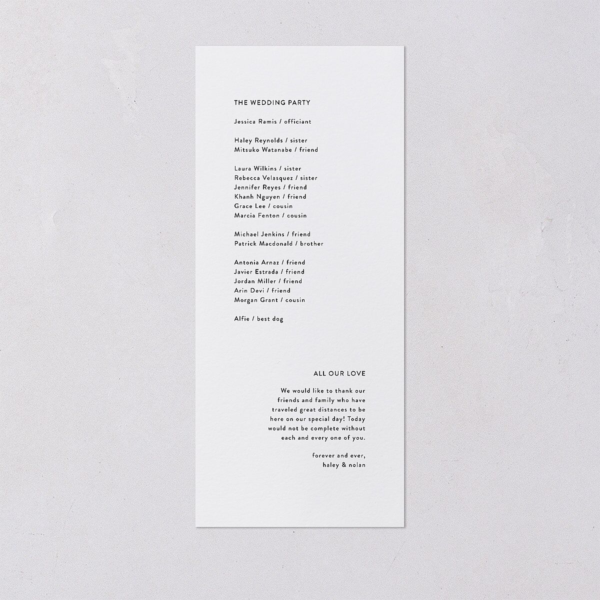 Forever Arch Wedding Programs Pure White Signature