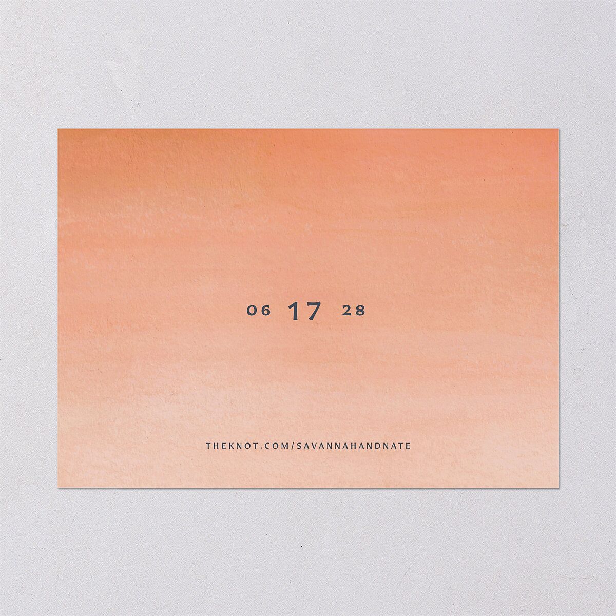 Vintage Island Save The Date Cards Rose Gold Signature smooth Blank No Standard