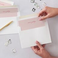 Ballpoint Holiday Envelope Liners Ruby Standard
