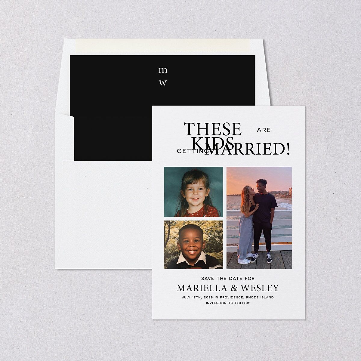 These Kids Save the Date Cards — view 4