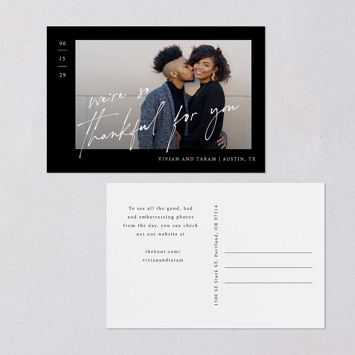 Just Love Thank You Postcards — view 1