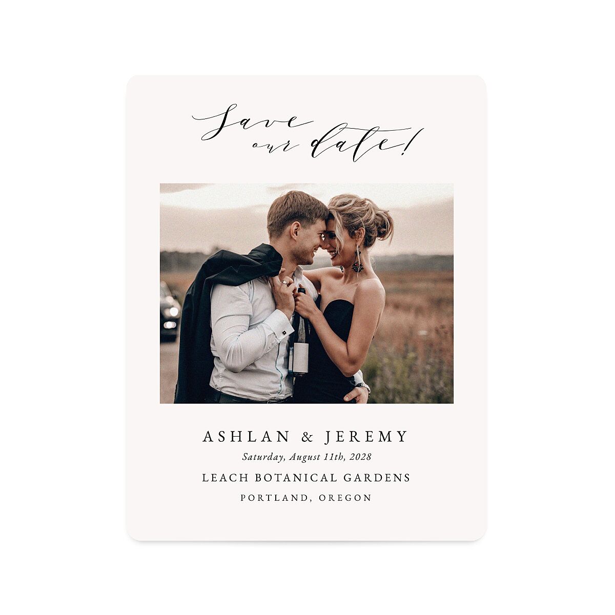 Simply Elegant Save The Date Magnets
