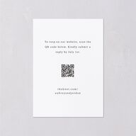 Botanical Luxury Foil Wedding Response Cards Pure White Gold Signature Standard