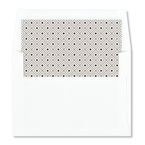 Elegant Diamond Pattern Envelope Liners Midnight Standard