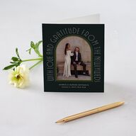 Gatsby Deco Arch Thank You Cards Dark Emerald