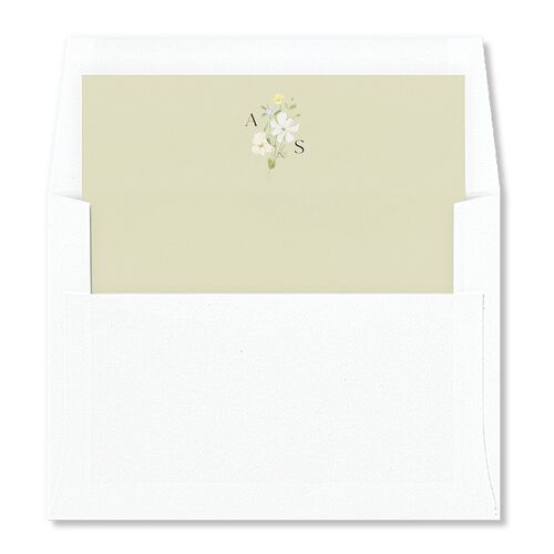Wildflower Photo Envelope Liners Sage Standard