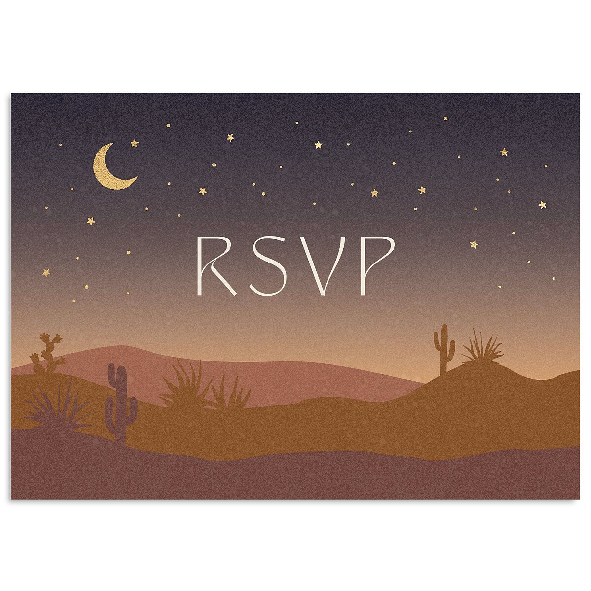 Desert Moon Wedding Response Cards