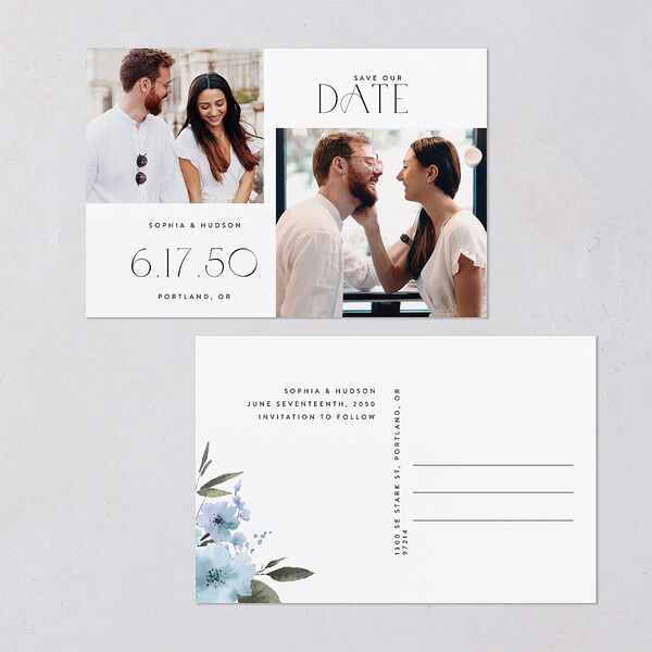 Beloved Union Save the Date Postcards Ocean