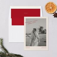 Vintage Film Holiday Holiday Cards Ruby Signature Blank Portrait  Standard