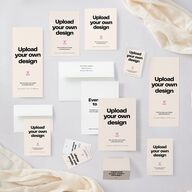 Upload Your Own Design Portrait Photo Menus Pure White Signature