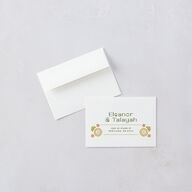 Wildflower Nouveau Wedding Response Cards Dark Camo Signature Standard