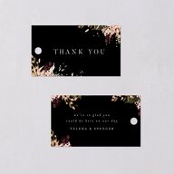Moody Romance Favor Gift Tags Gold Midnight Signature