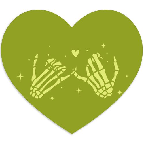 Til Death Do We Disco Wedding Stickers Pear Heart