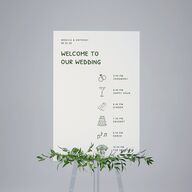 Hand Drawn Recipe Standard Welcome Sign Large Dark Camo Standard Indoor Foam Core L Welcome