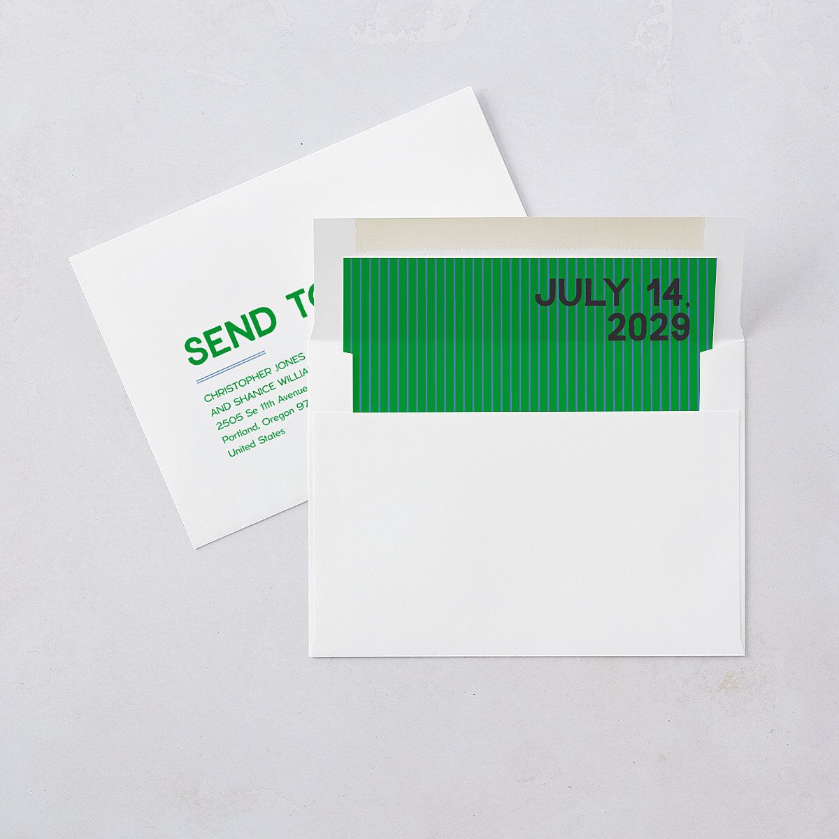 Hand Drawn Party Rehearsal Dinner Invitations Jewel Green Signature Blank Standard