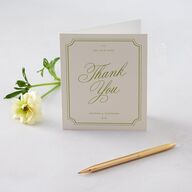 We're Getting Married Thank You Cards Deep Olive