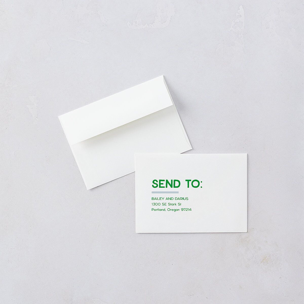 Hand Drawn Party Wedding Response Cards Jewel Green Signature Standard
