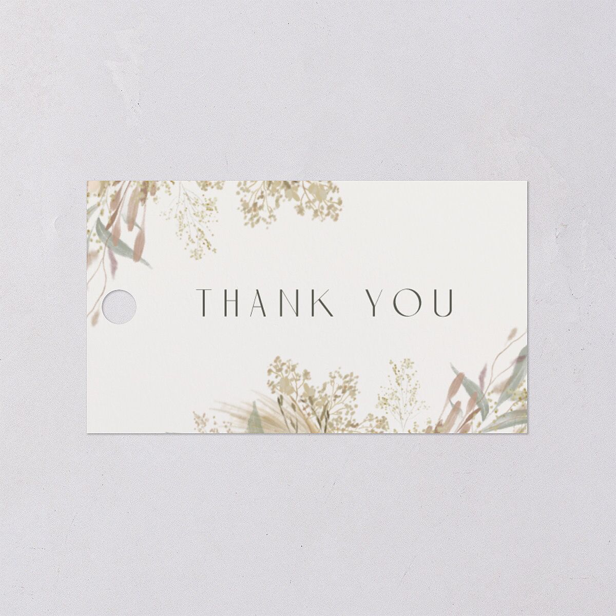 Ethereal Pampas Favor Gift Tags Gold Thyme Signature