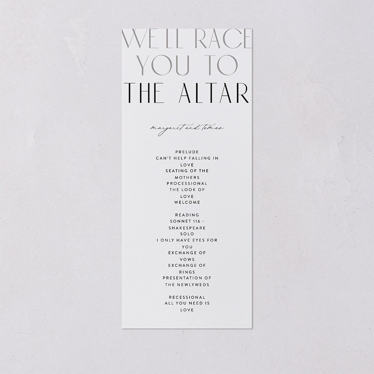 Real Talk Wedding Programs — view 1