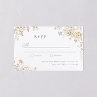 Luxury Floral Archway All-in-One Wedding Invitations Dijon Signature Light Both Recipient and Return Addresses No