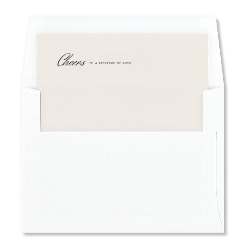 Simple Elegant Black Tie Envelope Liners Midnight Standard
