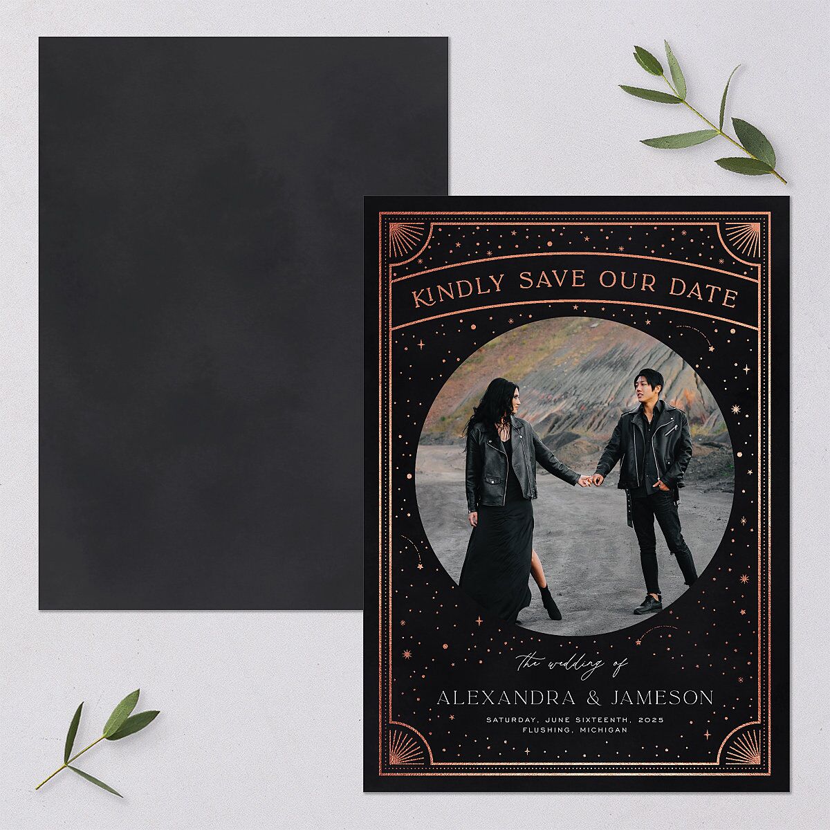 Written In The Stars Save The Date Cards — view 1