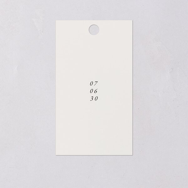 Curved Garland Favor Gift Tags Champagne Signature