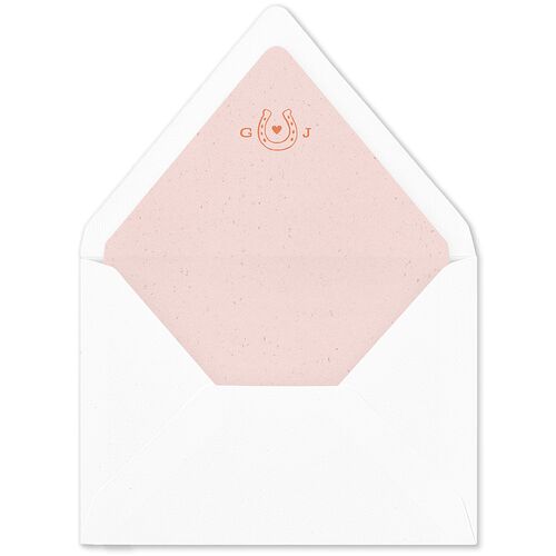 Western I Do BBQ Euro Envelope Liners Soft Peach Luxe