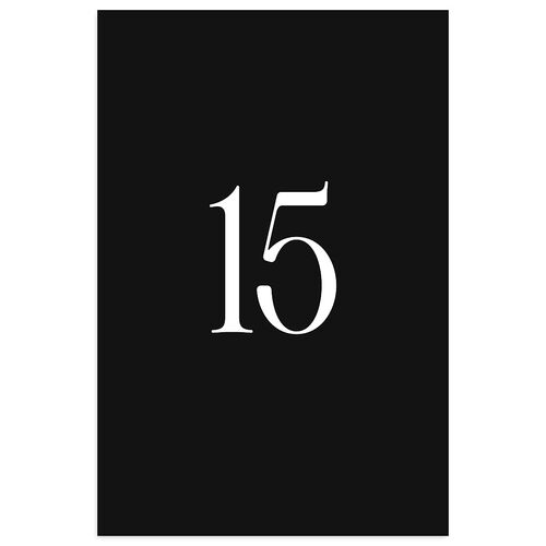 Stay For The Party Table Numbers Midnight Signature