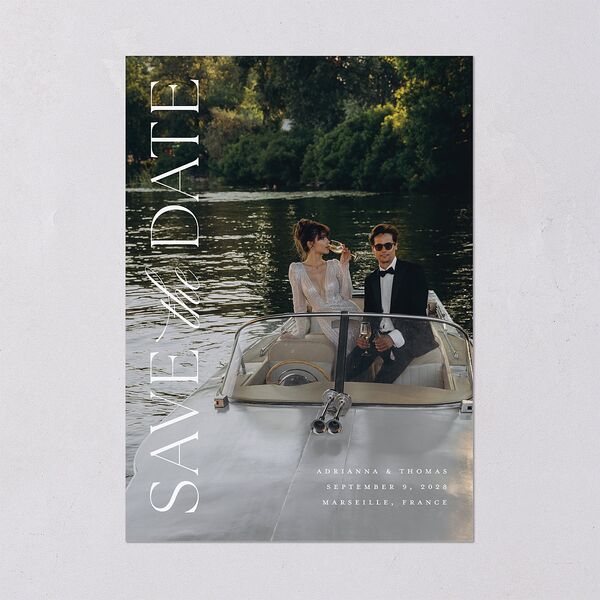 Classic Capture Save the Date Cards Midnight Signature smooth Blank No