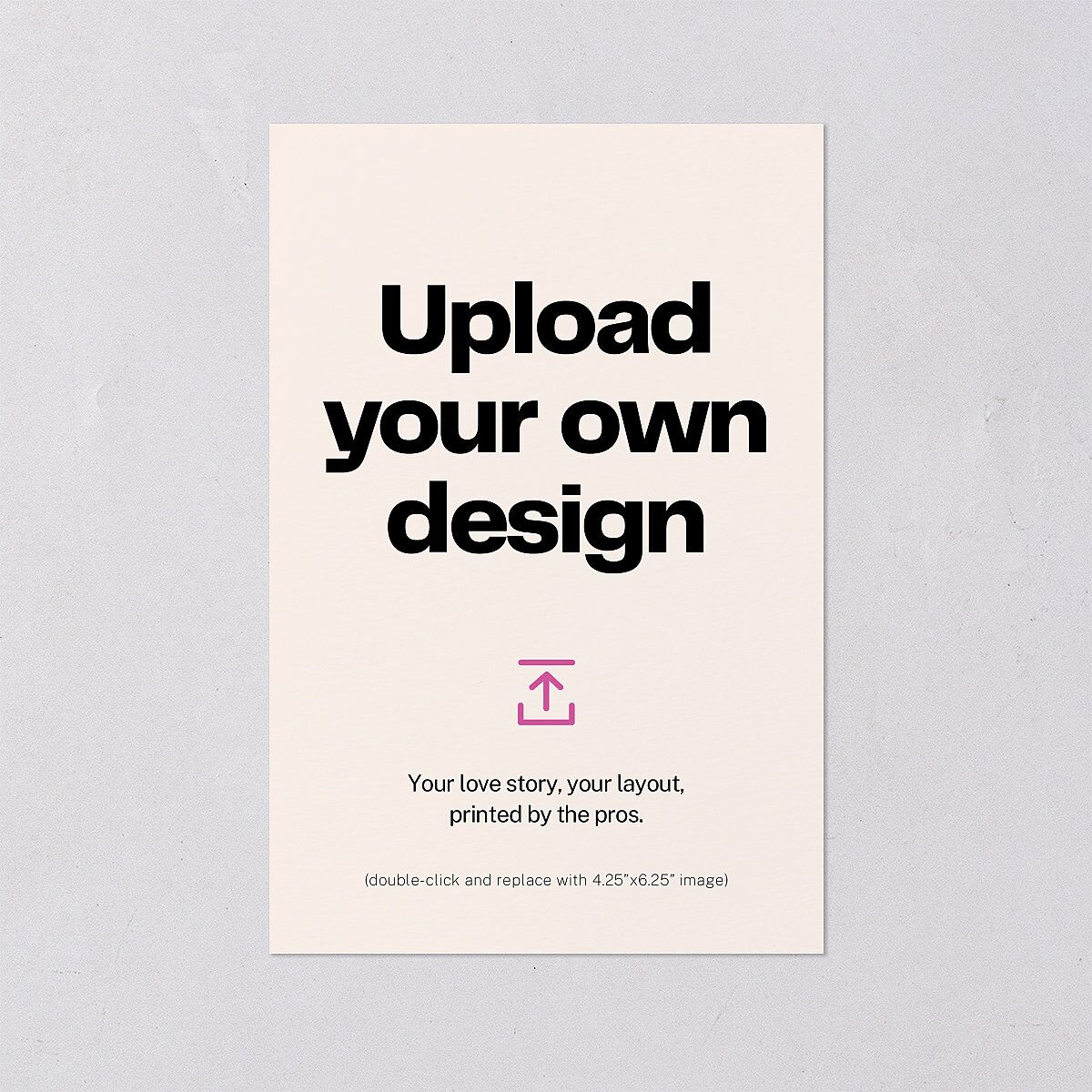 Upload Your Own Design Portrait Photo Table Numbers Pure White Signature