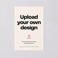 Upload Your Own Design Portrait Photo Table Numbers Pure White Signature