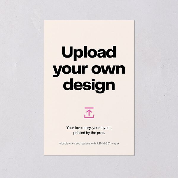 Upload Your Own Design Portrait Photo Table Numbers Pure White Signature