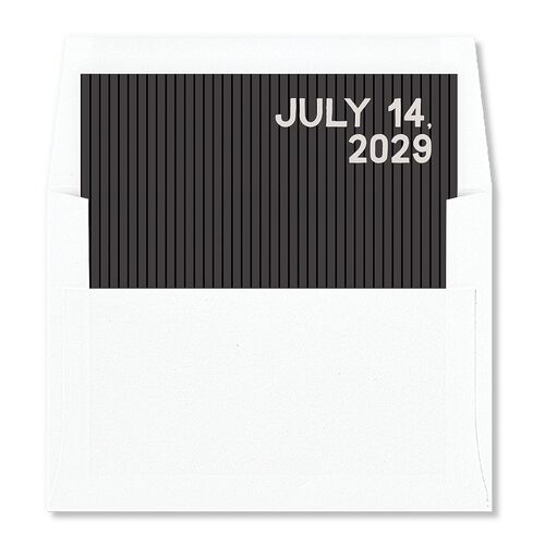 Hand Drawn Party Envelope Liners Charcoal Standard