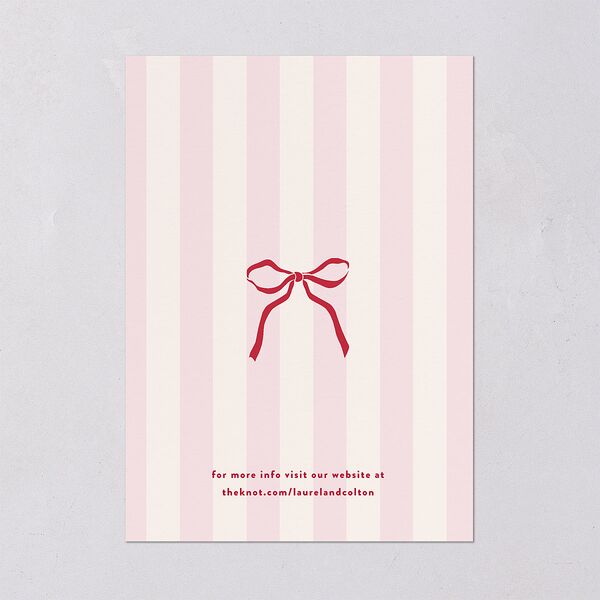 Retro Wedding Cake Wedding Invitations Crimson Signature Blank No Standard