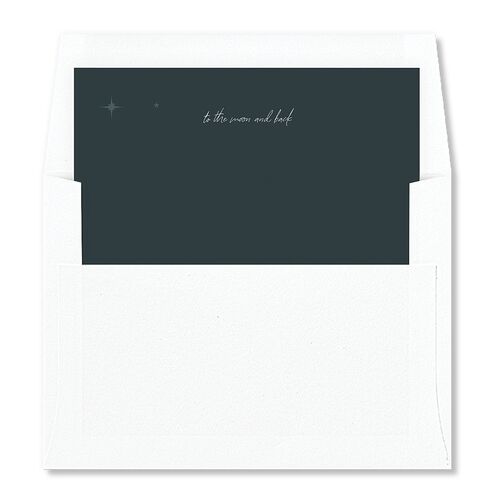 Starry Photo Foil Envelope Liners Deep Lake Standard