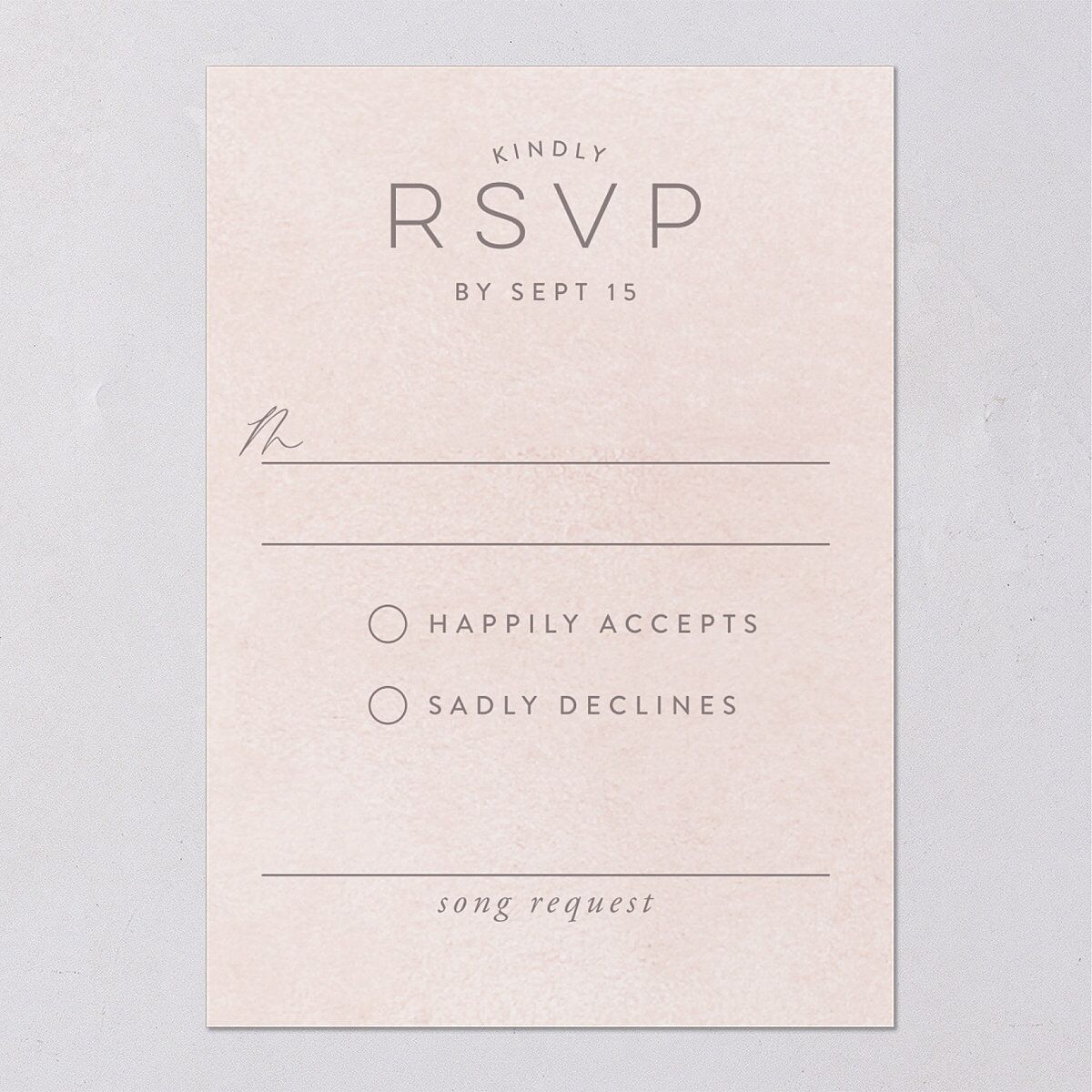 Painted Desert Wedding Response Cards — view 3