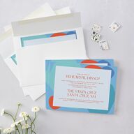 Santa Cruz Rehearsal Dinner Invitations Aquamarine Signature Blank Standard
