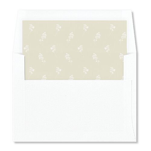 Elegant Farmhouse Lavender Envelope Liners Lavender Standard