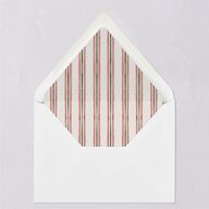 Whimsical Holiday Bow with Garland Euro Envelope Liners Ruby Luxe