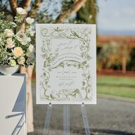 Vintage Toile Standard Welcome Sign Medium Dark Camo Standard Indoor Foam Core M Welcome