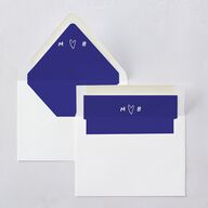 Hand Drawn Cheers Euro Envelope Liners Jewel Blue Luxe