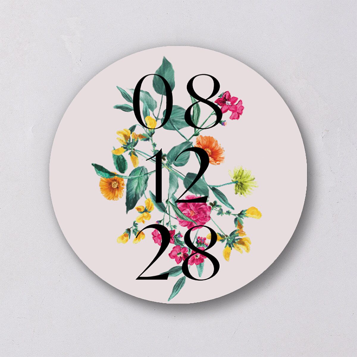 Indian Ascending Garland Wedding Stickers Peony Circle