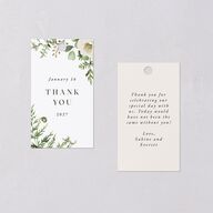 Gilded Fern Frame Botanical Favor Gift Tags Gold Linen Signature