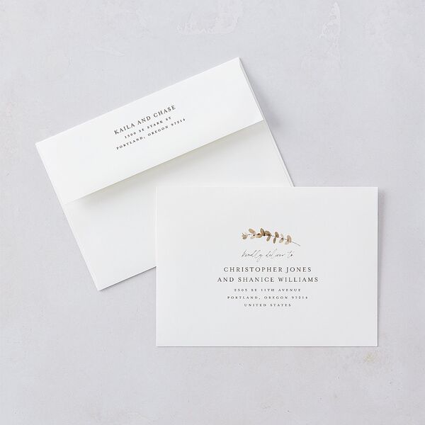 Soft Pampas Foil Wedding Invitations Silver Sepia Signature Blank No