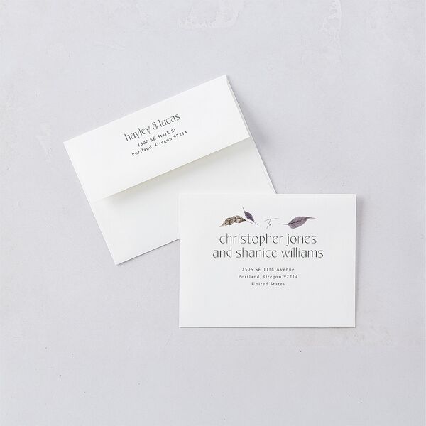 Crystal Forest Thank You Cards Hunter Green