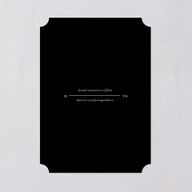 Magazine Cover Save the Date Cards Licorice Signature smooth Blank No