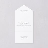Western Valley All-in-One Wedding Invitations Sage Signature Light Both Recipient and Return Addresses No