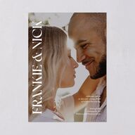 Checked Wedding Invitations Taupe Signature Blank No Standard